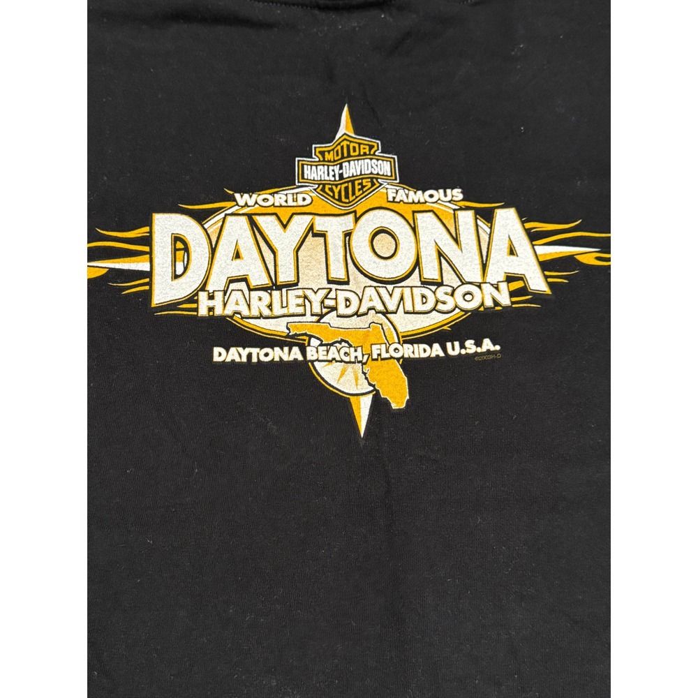 Harley Davidson Daytona Bike Week 2004 T Shirt Men's 2XL Black Eagle Graphic Tee